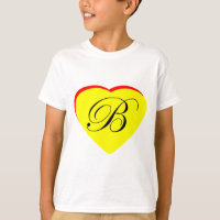 Heart Yellow Red B Wedding Invitation The MUSEUM Z