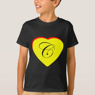 Heart Yellow Red C Wedding Invitation The MUSEUM Z T-Shirt