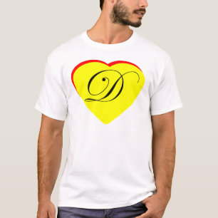 Heart Yellow Red D Wedding Invitation The MUSEUM Z T-Shirt