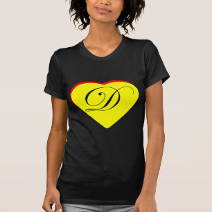 Heart Yellow Red D Wedding Invitation The MUSEUM Z T-Shirt