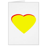 Heart Yellow Red Wedding Invitation The MUSEUM Zaz