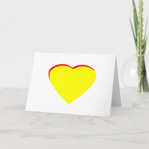 Heart Yellow Red Wedding Invitation The MUSEUM Zaz