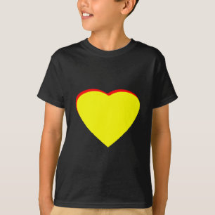 Heart Yellow Red Wedding Invitation The MUSEUM Zaz T-Shirt