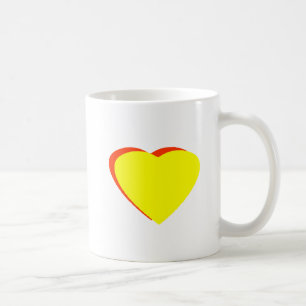 Heart Yellow RedOrange The MUSEUM Zazzle Gifts Coffee Mug