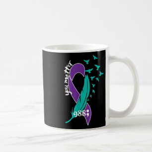 Heart You 988 Suicide Prevention Awareness Coffee Mug
