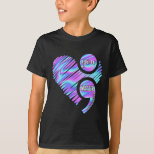 Heart You Don't Let Story End Suicide Prevention  T-Shirt