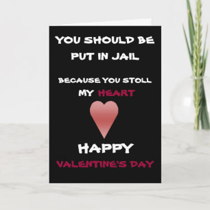 heart, YOU SHOULD BE, PUT IN JAIL,card Holiday Card