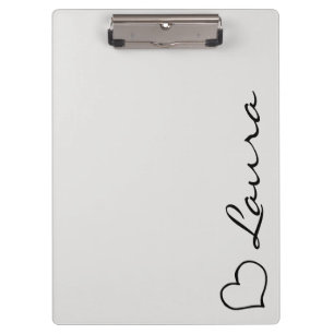 Heart Your Name Script Custom Gift Clipboard