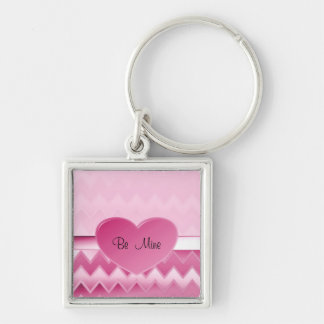 Heart zigzag-Pink Keychain