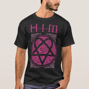 Heartagram Him Band Tee Heartagram tee Pink Him Ba