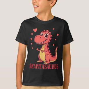 Heartasaurus Cute Dinosaur Valentine Design  T-Shirt