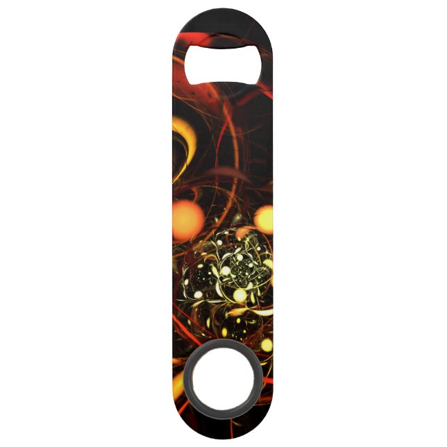 Heartbeat Abstract Art Bar Key (Front)