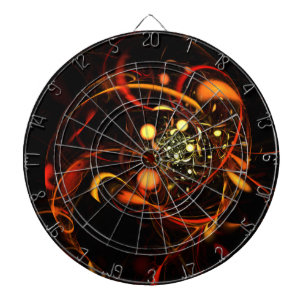 Heartbeat Abstract Art Dartboard