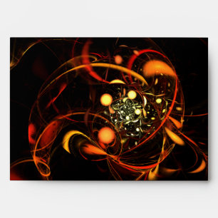 Heartbeat Abstract Art Envelope