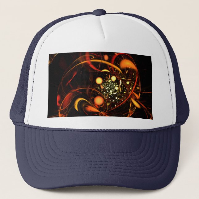 Heartbeat Abstract Art Hat (Front)