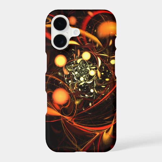 Heartbeat Abstract Art iPhone Case (Back)