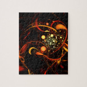 Heartbeat Abstract Art Jigsaw Puzzle