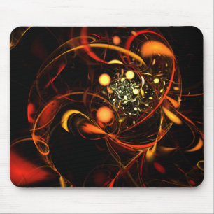 Heartbeat Abstract Art Mousepad