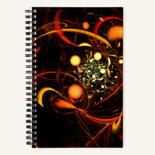 Heartbeat Abstract Art Notebook