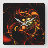 Heartbeat Abstract Art Square