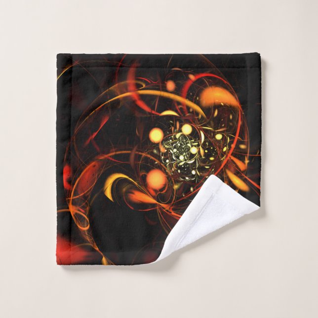 Heartbeat Abstract Art Wash Cloth (Wash Cloth)