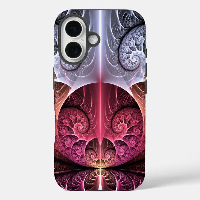 Heartbeat, Abstract Surreal Fantasy Fractal Art Case-Mate iPhone Case (Back)