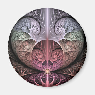 Heartbeat, Abstract Surreal Fantasy Fractal Art Magnet