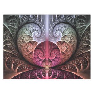 Heartbeat, Abstract Surreal Fantasy Fractal Art Tablecloth
