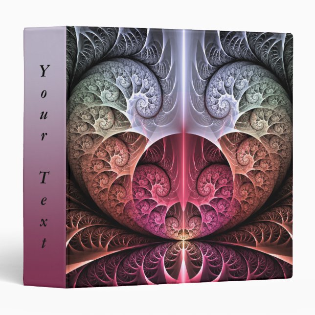 Heartbeat, Abstract Surreal Fantasy Fractal Text Binder (Front/Spine)