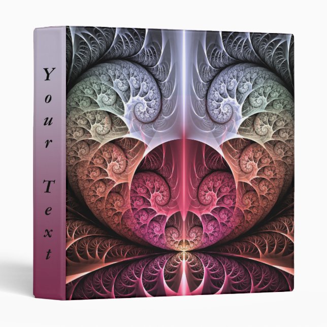 Heartbeat, Abstract Surreal Fantasy Fractal Text Binder (Front/Spine)