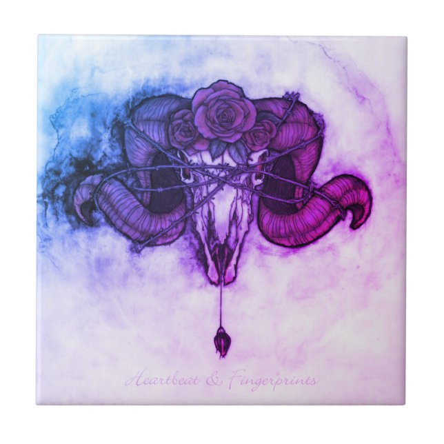 Heartbeat and Fingerprints Tile (Front)