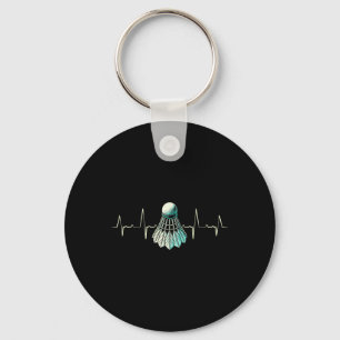 Heartbeat Badminton Player Dedicated Shuttle Keychain