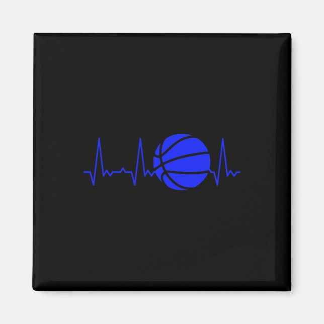 Heartbeat Basketball 3 Magnet (Front)