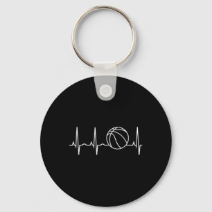 Heartbeat Basketball Best Basketball Player and F Keychain