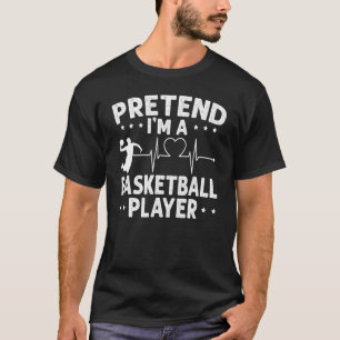 Heartbeat Basketball Sports Hoops Shoot T-Shirt