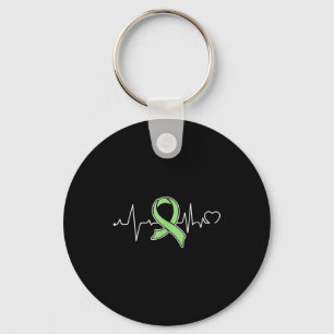 Heartbeat- Celiac Disease Awareness Supporter Ribb Keychain