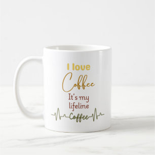 Heartbeat Coffee Mug for Caffeine Fans-coffee love
