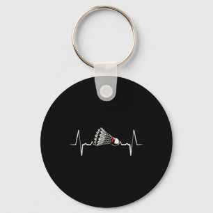 Heartbeat Ecg Shuttle Badminton Player Shuttle 2  Keychain