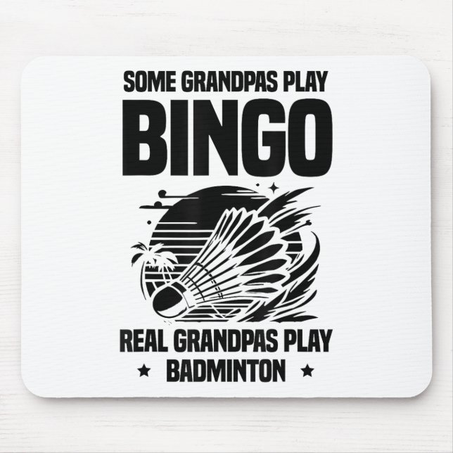 Heartbeat Ecg Shuttle Badminton Player Shuttle  Mouse Pad (Front)