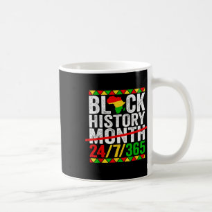 Heartbeat Fist Black History Month African America Coffee Mug