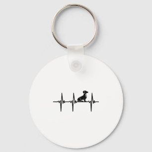 Heartbeat For Loyal Dachshund Dogs Keychain