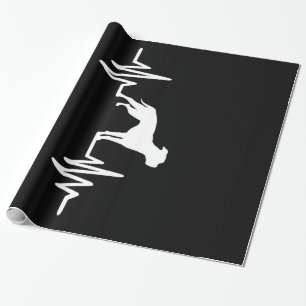 Heartbeat French Bulldog Pulse Wrapping Paper