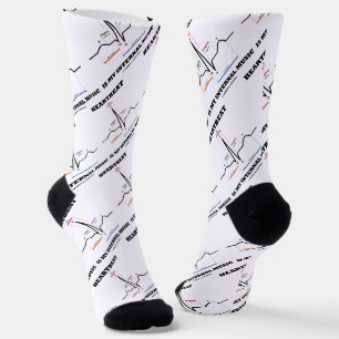 Heartbeat Is My Internal Music EKG Sinus Rhythm Socks