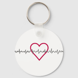 Heartbeat Keychain
