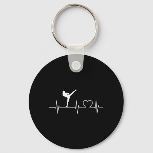 Heartbeat Kickboxing Taekwondo Martial Arts Keychain
