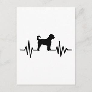 Heartbeat Labradoodle Postcard