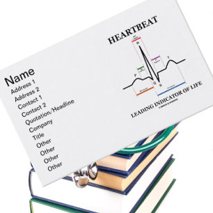 Heartbeat Leading Indicator Of Life (ECG/EKG) Business Card