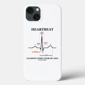 Heartbeat Leading Indicator Of Life ECG/EKG Humour iPhone 13 Case