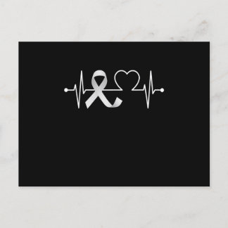 Heartbeat Lung Cancer Awareness Invitation Postcard
