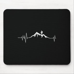 Heartbeat Mountain Climber For Rock Climbing ,hiki Mouse Pad